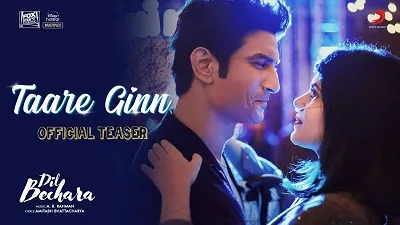 Taare Ginn Chords Dil Bechara